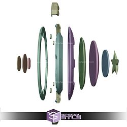 Cosplay STL Files Captain America Shield Marvel Rivals V2