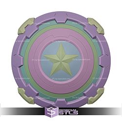 Cosplay STL Files Captain America Shield Marvel Rivals V2