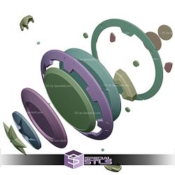 Cosplay STL Files Captain America Shield Marvel Rivals V2