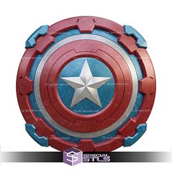 Cosplay STL Files Captain America Shield Marvel Rivals V2