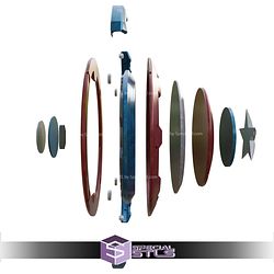 Cosplay STL Files Captain America Shield Marvel Rivals V2