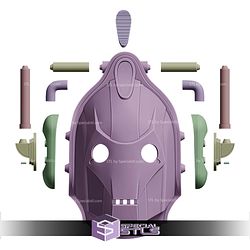 Cosplay STL Files Cyberman Helmet Doctor Who
