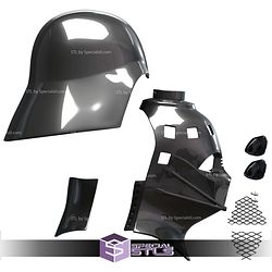 Cosplay STL Files Darth Vader Helmet Revenge of the Sith V2