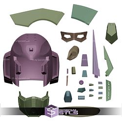 Cosplay STL Files Gundam RX-93 Helmet