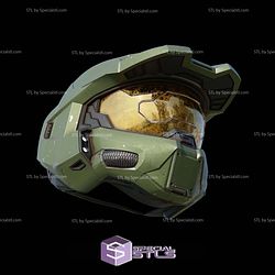 Cosplay STL Files Halo Infinite Master Chief Helmet V2