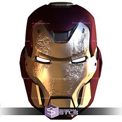 Cosplay STL Files Ironman Mark 42 Concept Helmet