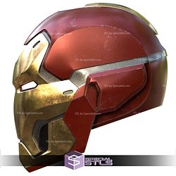 Cosplay STL Files Ironman Mark 42 Concept Helmet