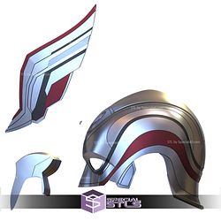 Cosplay STL Files Mighty Thor Helmet V2