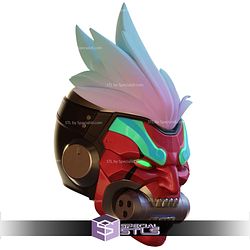 Cosplay STL Files Motorized Overwatch Cyberdemon Genji Helmet