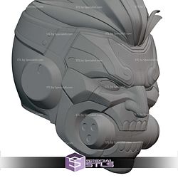 Cosplay STL Files Motorized Overwatch Cyberdemon Genji Helmet