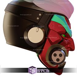 Cosplay STL Files Motorized Overwatch Cyberdemon Genji Helmet