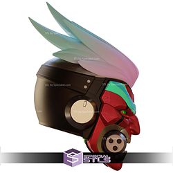 Cosplay STL Files Motorized Overwatch Cyberdemon Genji Helmet