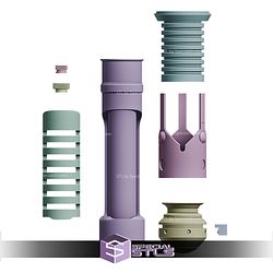 Cosplay STL Files Obi Wan Kenobi TPM Lightsaber Hilt