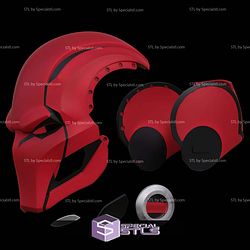 Cosplay STL Files Red Hood Dark Legion Helmet