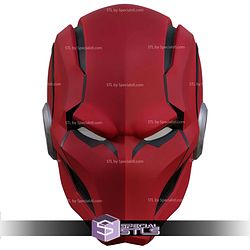 Cosplay STL Files Red Hood Dark Legion Helmet