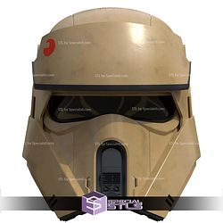 Cosplay STL Files Star Wars Rogue One Inspired Shoretrooper Helmet