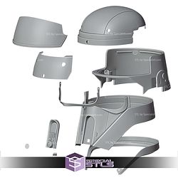 Cosplay STL Files Star Wars Rogue One Inspired Shoretrooper Helmet