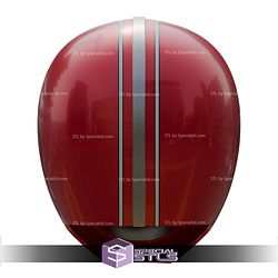 Cosplay STL Files Time Force Red Ranger Helmet