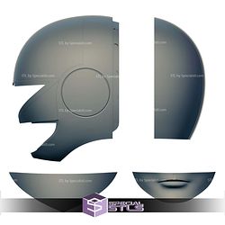 Cosplay STL Files Time Force Red Ranger Helmet