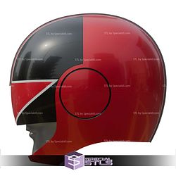 Cosplay STL Files Time Force Red Ranger Helmet