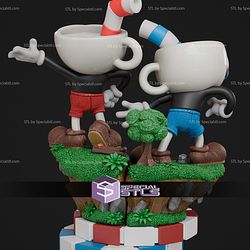 Cuphead and Mugman Diorama STL Files