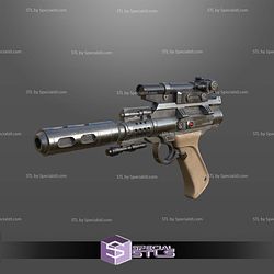 Custom 1 12 Figure STL KOTOR Remake Blaster