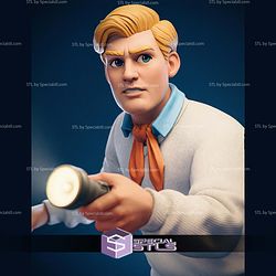 Fred Scooby Doo Seeking 380mm STL Files