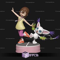 Gatomon and Kamiya Digimon STL Files