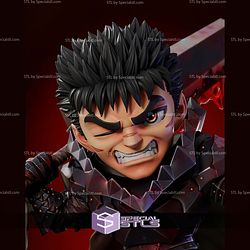 Guts Berserk Chibi 2 Head STL Files