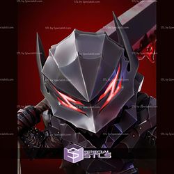 Guts Berserk Chibi 2 Head STL Files