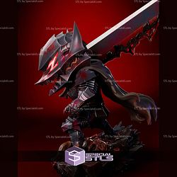 Guts Berserk Chibi 2 Head STL Files
