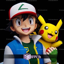 Lapras and Ash Starter Team STL Files