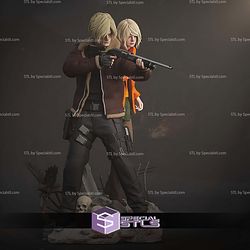 Leon and Ashley Resident Evil 4 Diorama STL Files