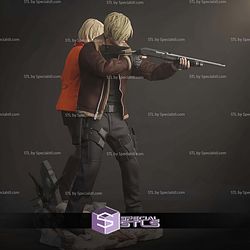 Leon and Ashley Resident Evil 4 Diorama STL Files