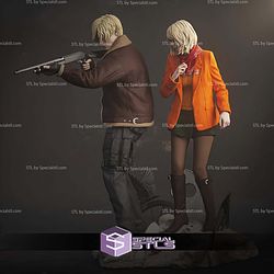 Leon and Ashley Resident Evil 4 Diorama STL Files