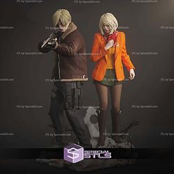 Leon and Ashley Resident Evil 4 Diorama STL Files