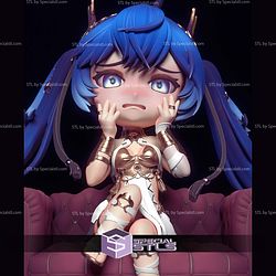 Luno The Starlit Tearbringer Chibi STL Files