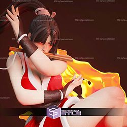 Mai Shiranui in Fire STL Files