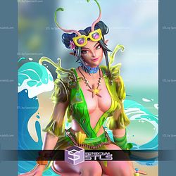 Mantis Summer Skin Marvel Rivals V2 STL Files
