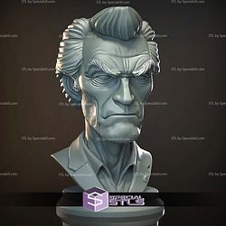 Mini Bust Character Collection STL Clint Eastwood