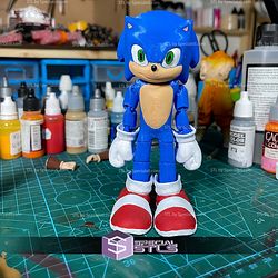 Super Basic STL Sonic Hedgehog Flexi