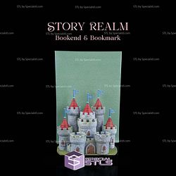 Super Basic STL Story Realm Bookend Bookmark