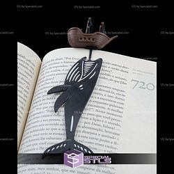 Super Basic STL Whale Tale Bookmark