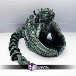 Super Basic STL Wyvern Flexi Tail Dice Tower