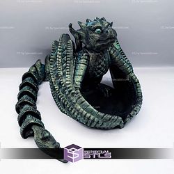 Super Basic STL Wyvern Flexi Tail Dice Tower