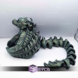 Super Basic STL Wyvern Flexi Tail Dice Tower