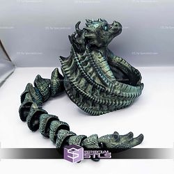 Super Basic STL Wyvern Flexi Tail Dice Tower