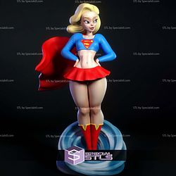 Supergirl Cartoon Style STL Files