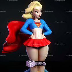 Supergirl Cartoon Style STL Files