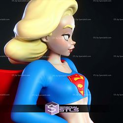Supergirl Cartoon Style STL Files